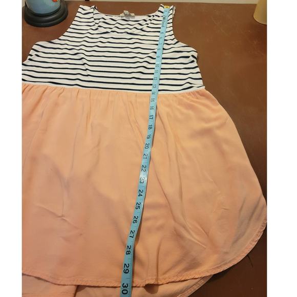 UMGEE Pink White Striped Round Neck Sleeveless Tank Top Women's Size Small - Picture 5 of 9